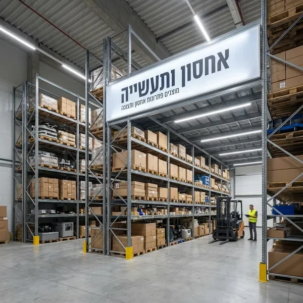 מדפי אחסון תעשייתי למפעלים - מערכת מדפים למשקל כבד