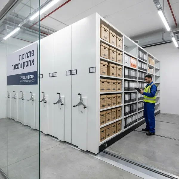 מתקני קומפקטוס לעסקים - מערכת אחסון זזה חכמה